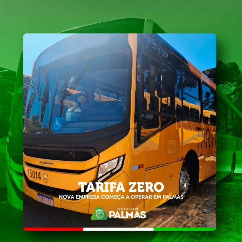 Novo Tarifa Zero Começa a Operar em Palmas Segunda Dia 06/10