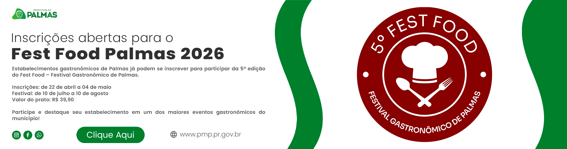 Prefeitura abre chamamento público para participação na 5ª edição do Fest Food – Festival Gastronômico de Palmas