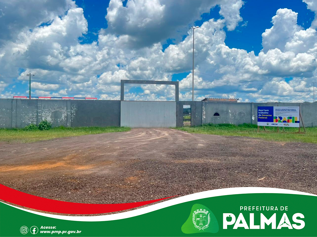 Prefeitura inicia obras de iluminação do Estádio Municipal José Ferreira