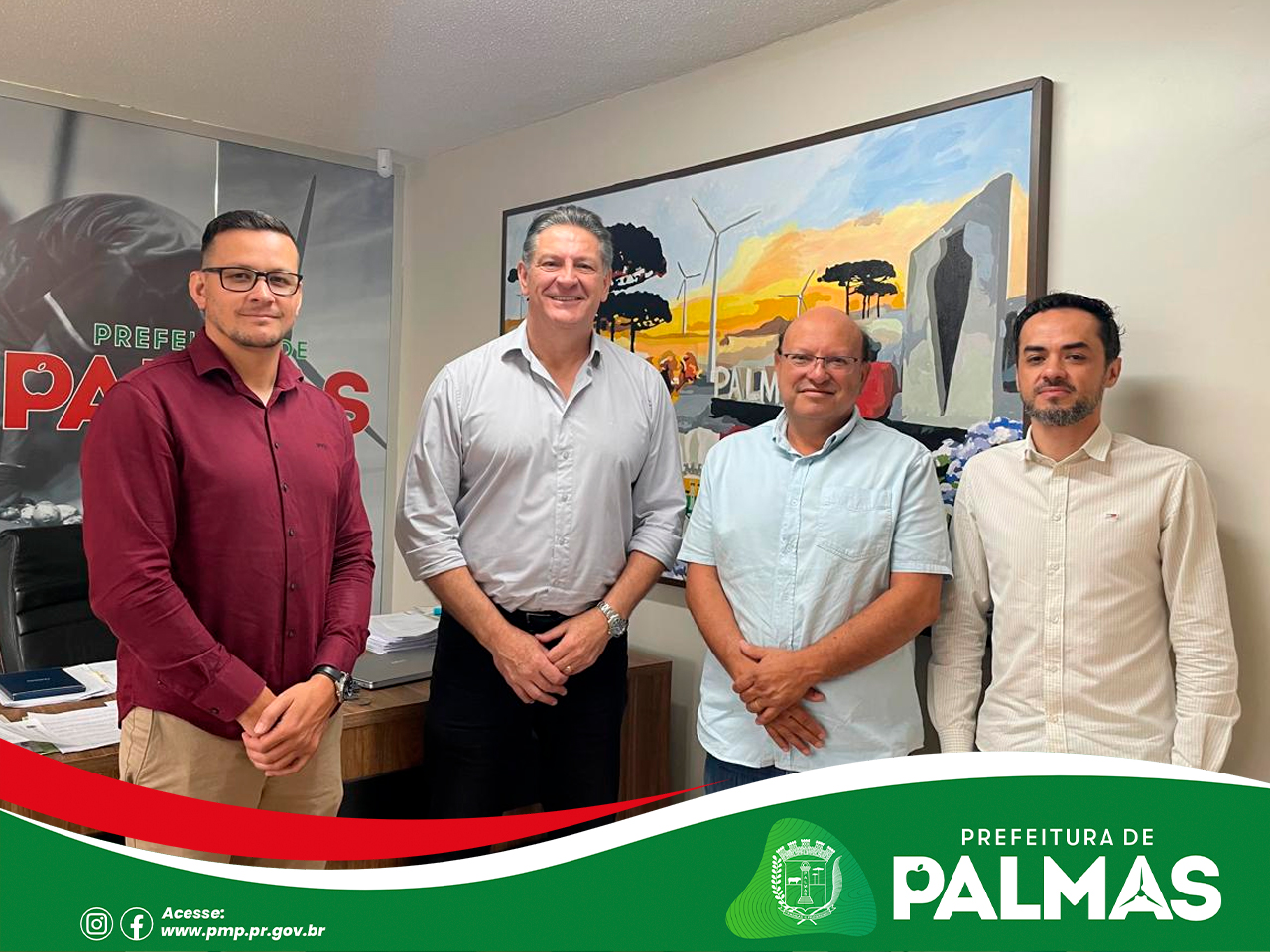Prefeitos de Palmas e General Carneiro se reúnem para alinhar projetos regionais