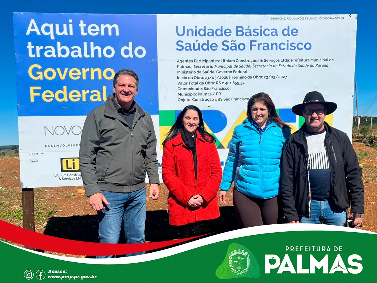 Prefeitura de Palmas avança na implantação de nova UBS no Bairro São Francisco com investimento de R$ 2,4 milhões