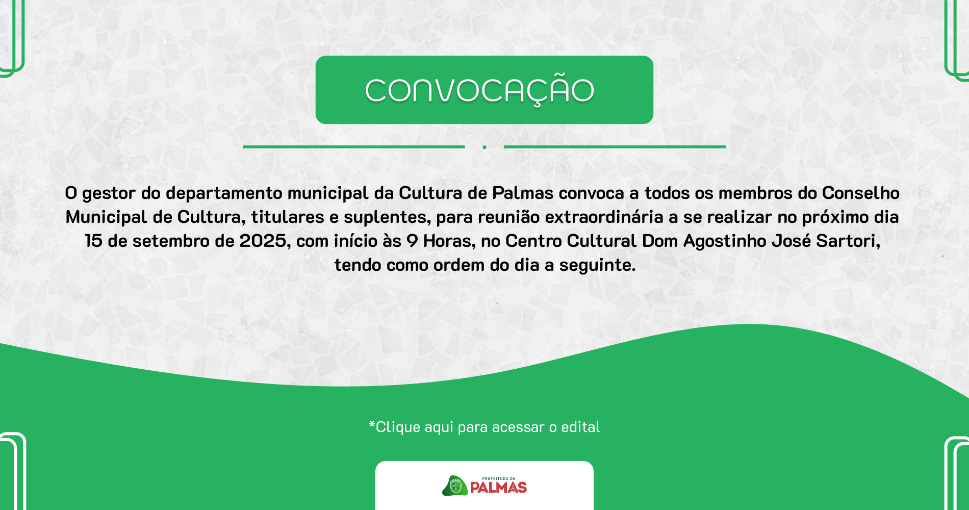 Reunião do Conselho Municipal de Cultura