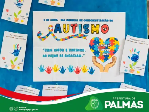 CMEI São Francisco promove semana especial com atividades de Páscoa e conscientização sobre o autism